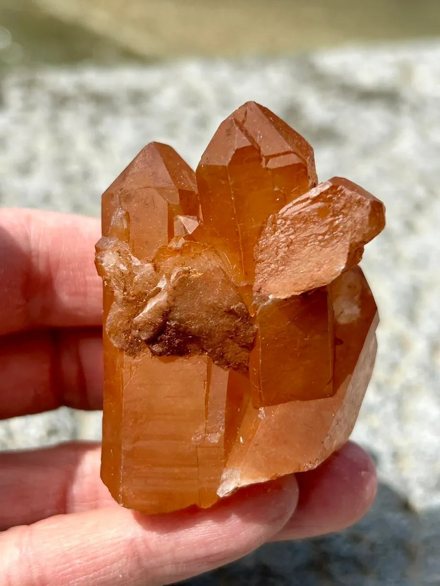 Tangerine Quartz Cluster 