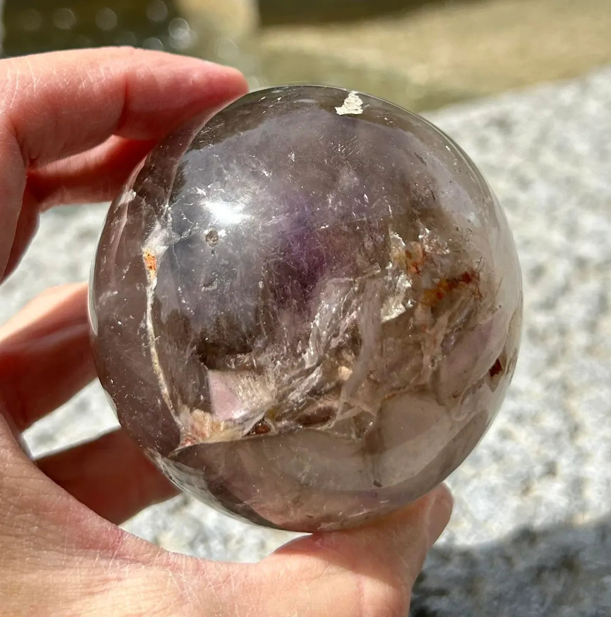 Smokey Amethyst Sphere