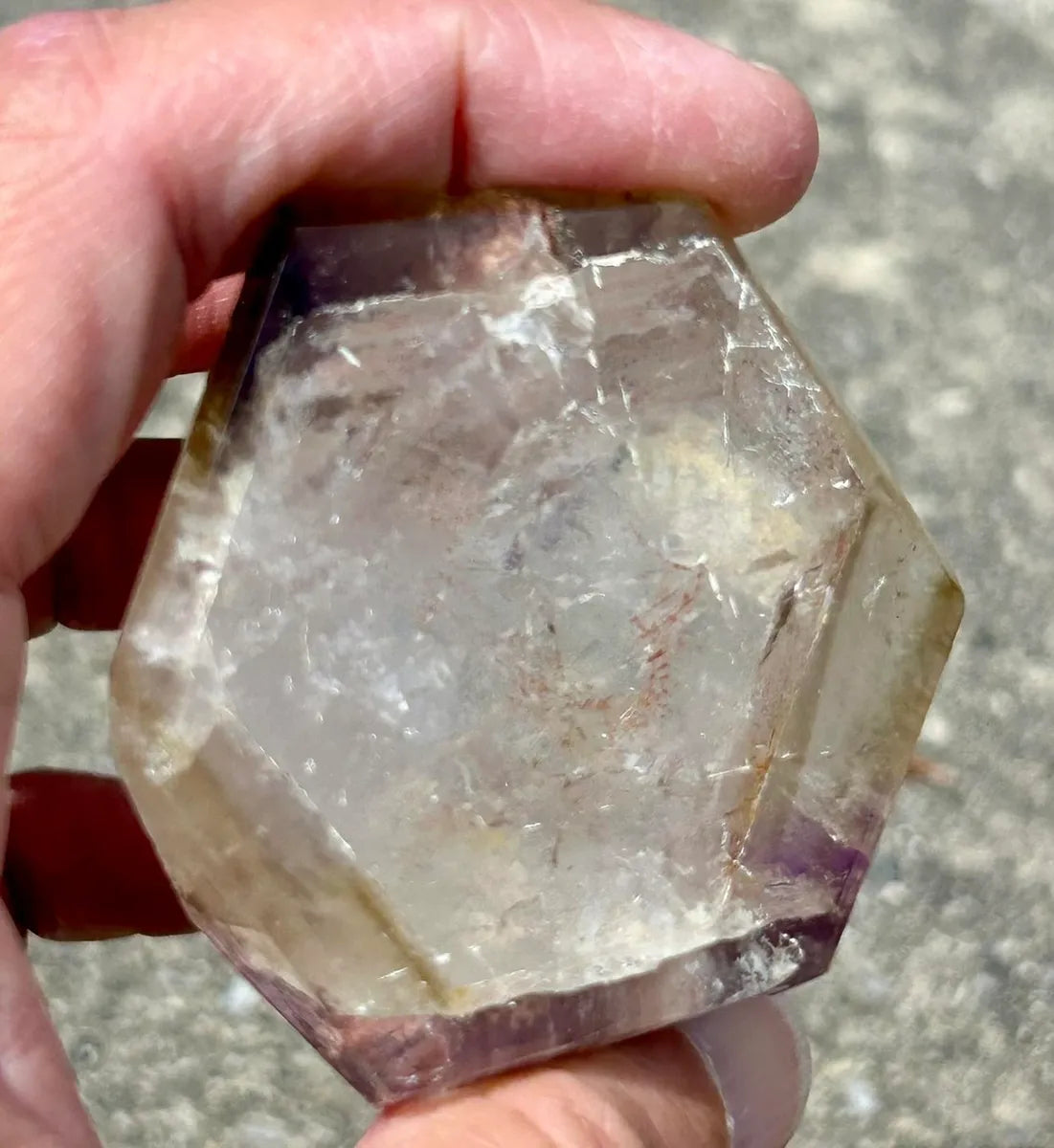 Polished Dreamcoat Lemurian Quartz
