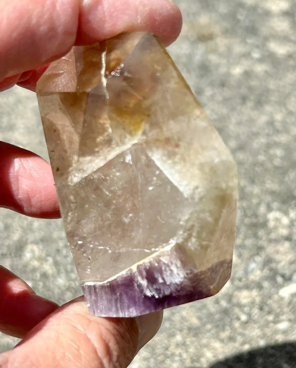 Polished Dreamcoat Lemurian Quartz