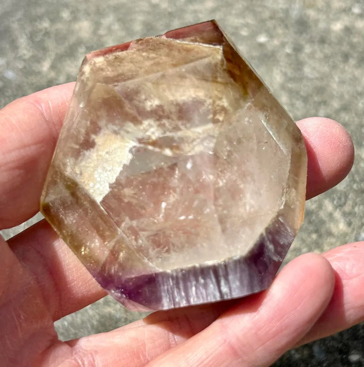 Polished Dreamcoat Lemurian Quartz