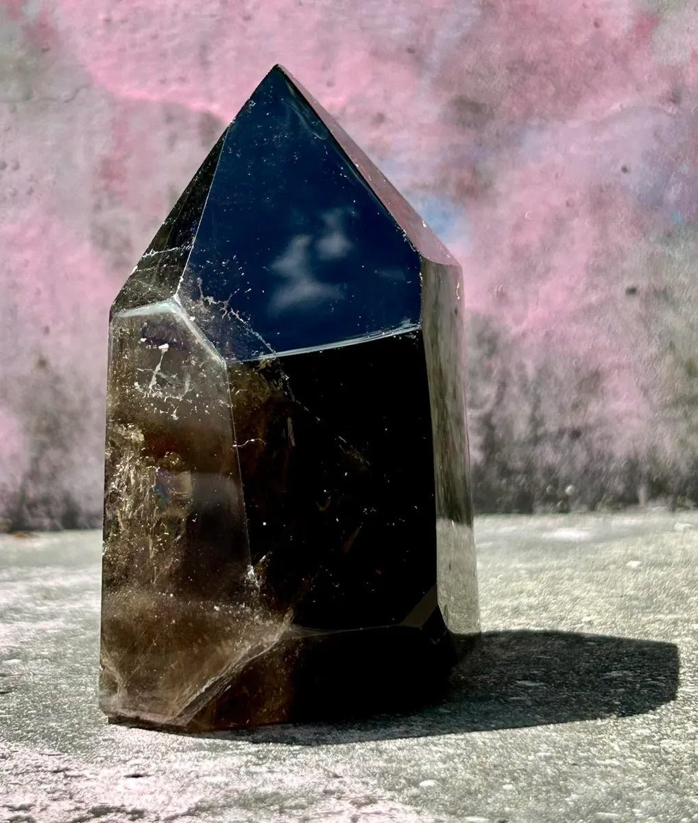 Large Polished Dark Smokey Quartz