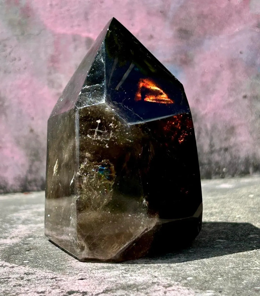 Large Polished Dark Smokey Quartz