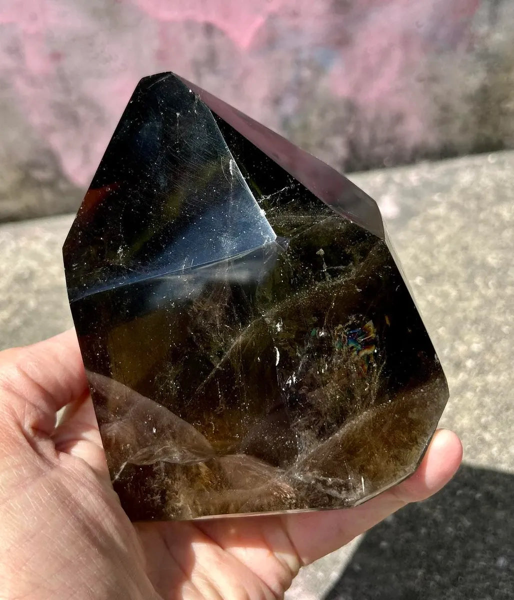 Large Polished Dark Smokey Quartz