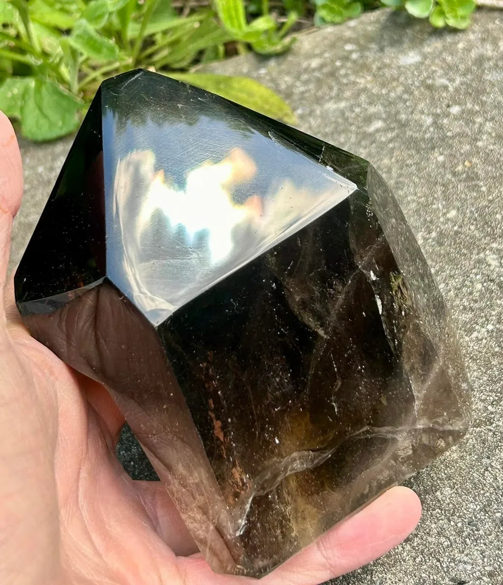 Large Polished Dark Smokey Quartz