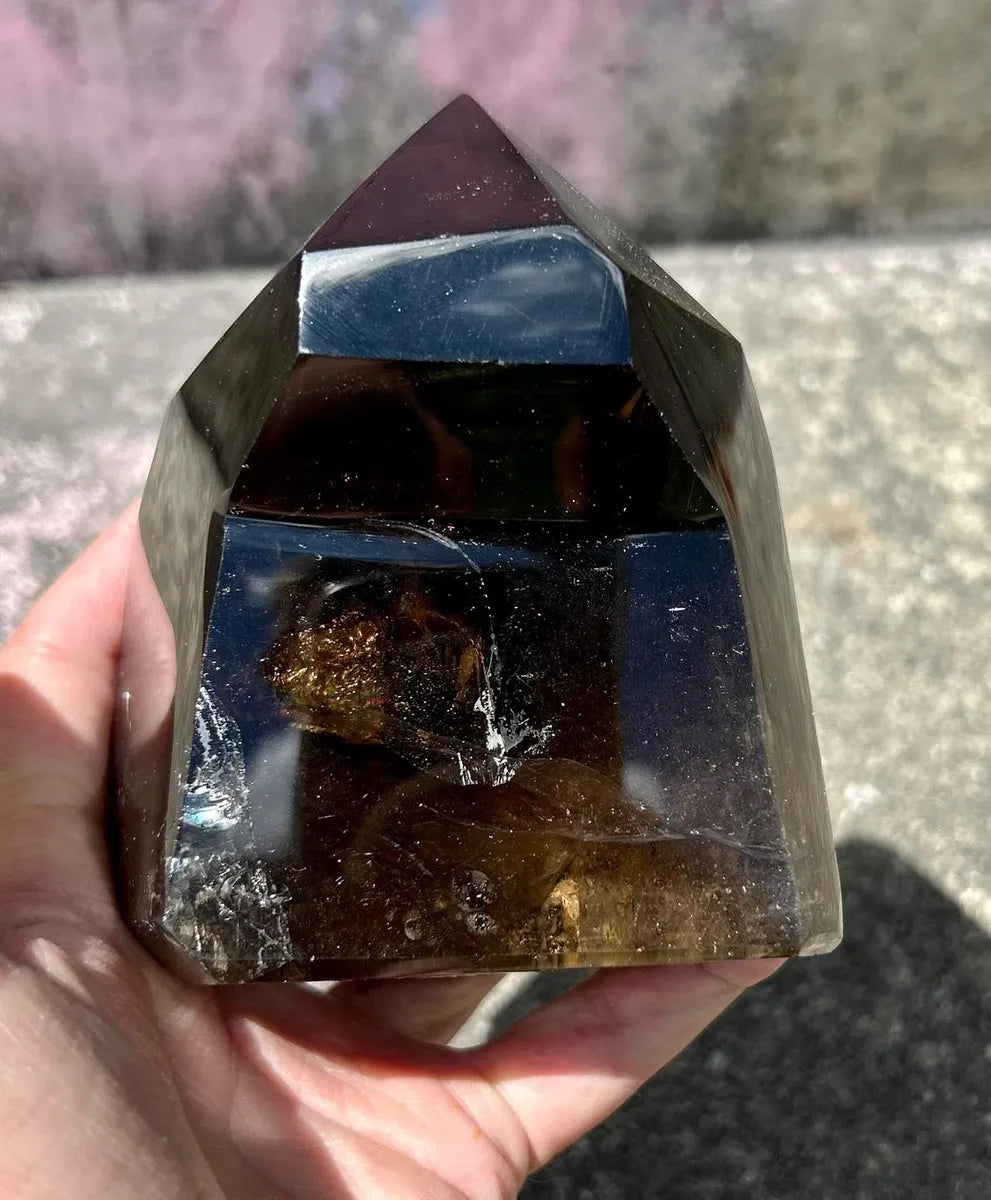 Large Polished Dark Smokey Quartz