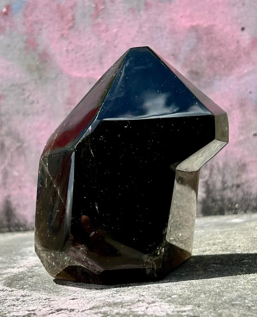 Large Polished Dark Smokey Quartz