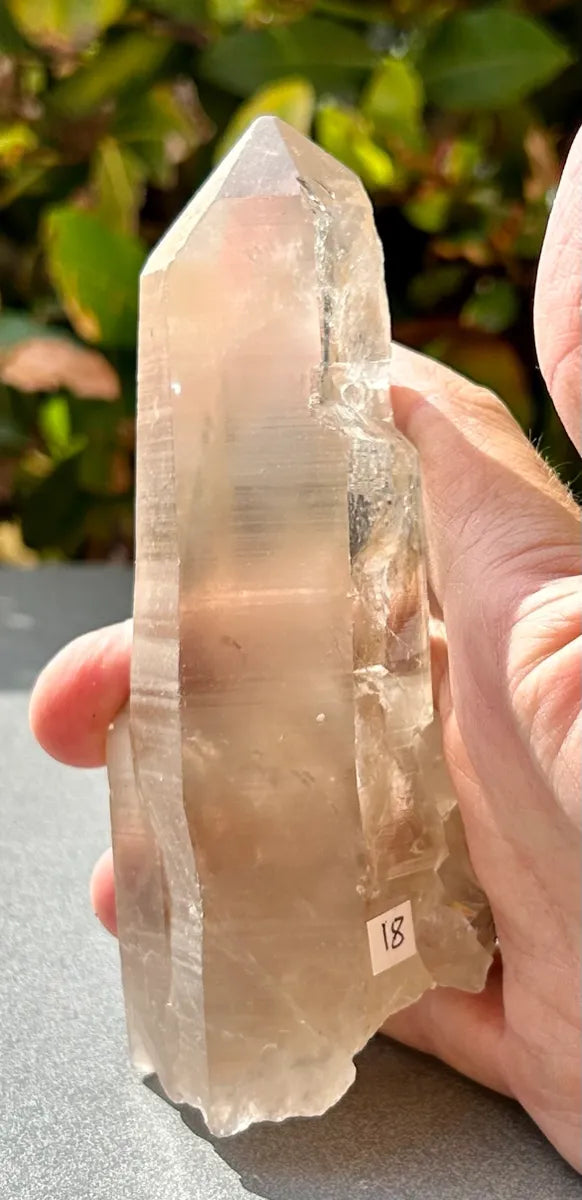 Smokey Lemurian Quartz Point