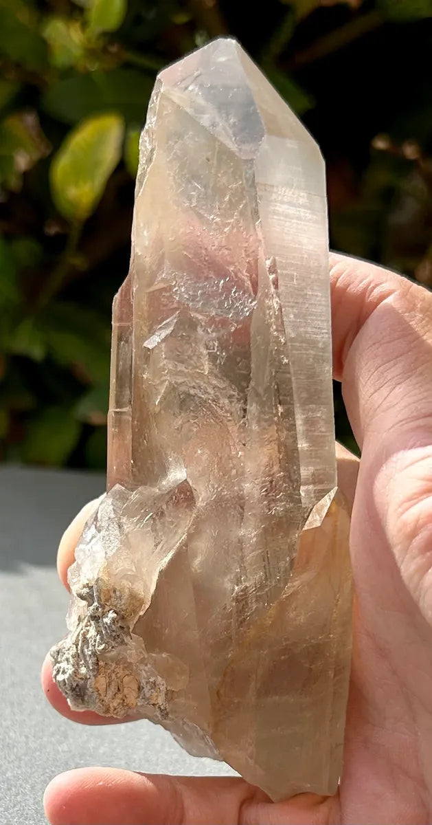 Smokey Lemurian Quartz Point