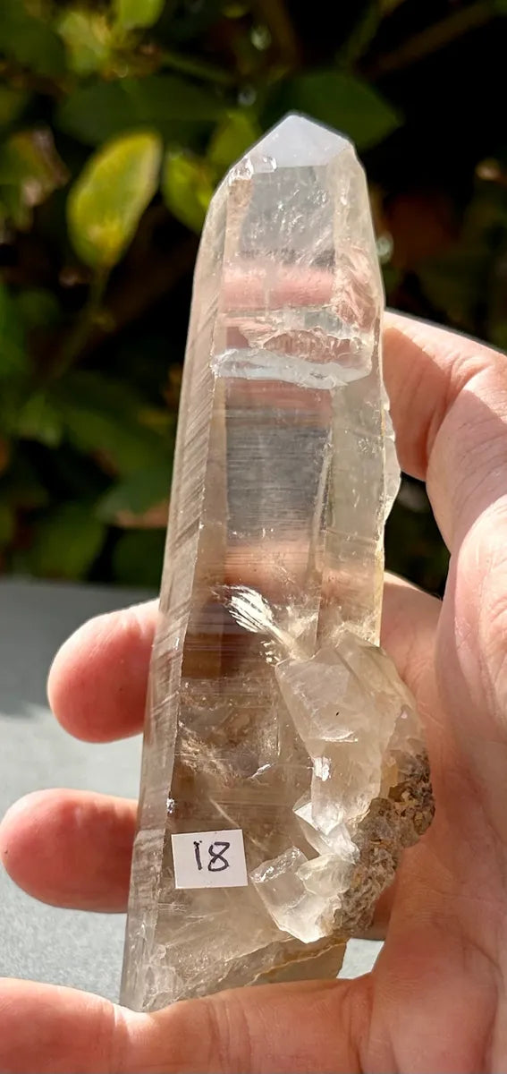 Smokey Lemurian Quartz Point