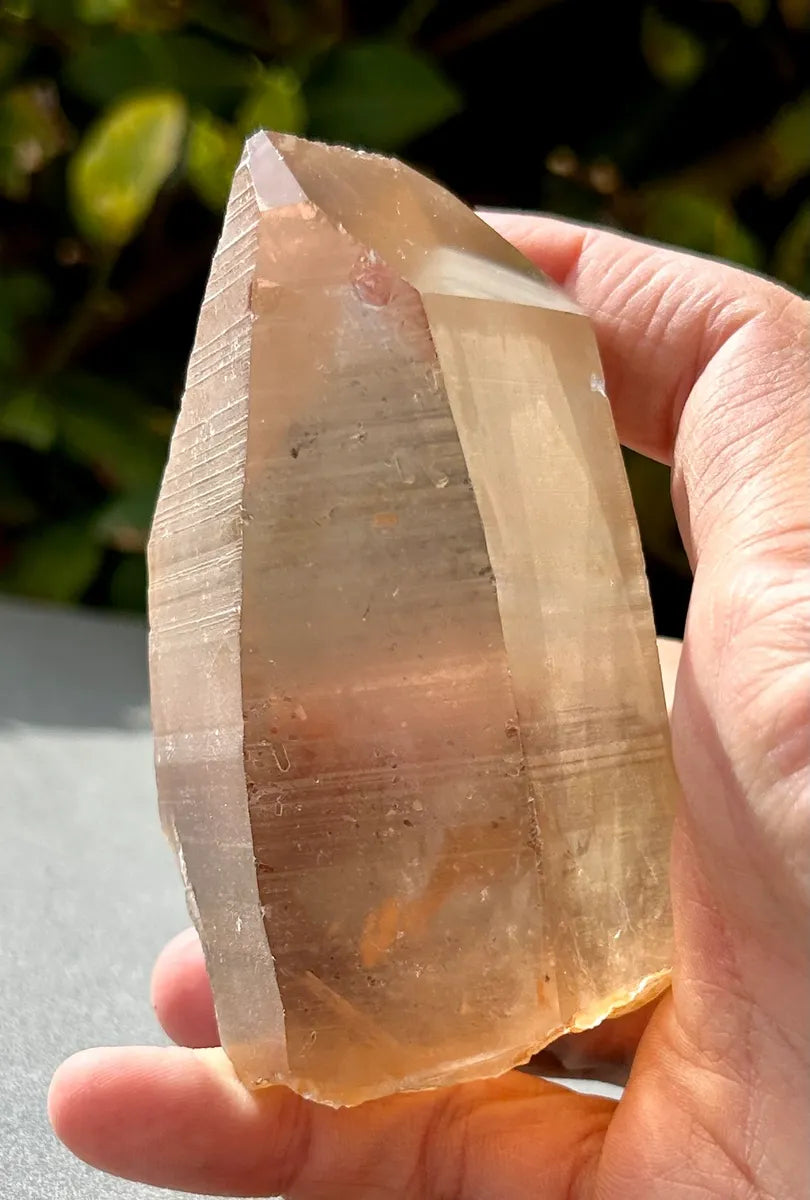 Smokey Lemurian Quartz Point