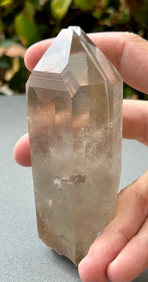 Smokey Lemurian Quartz Point