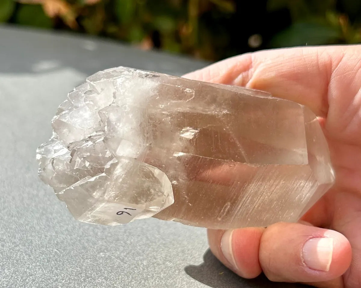 Smokey Lemurian Quartz Point