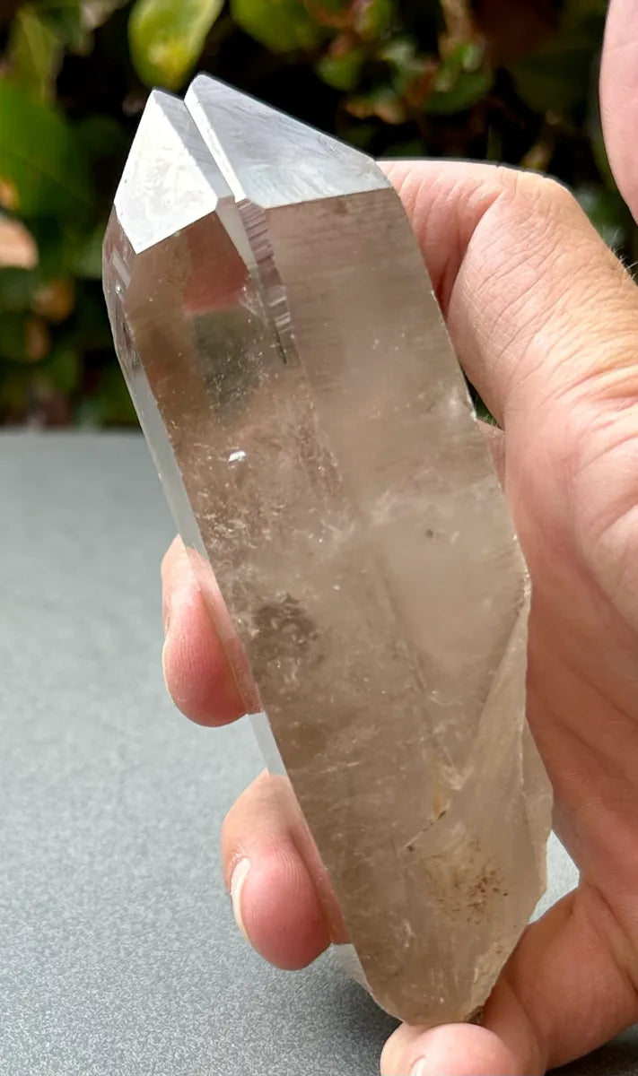 Smokey Lemurian Quartz Point