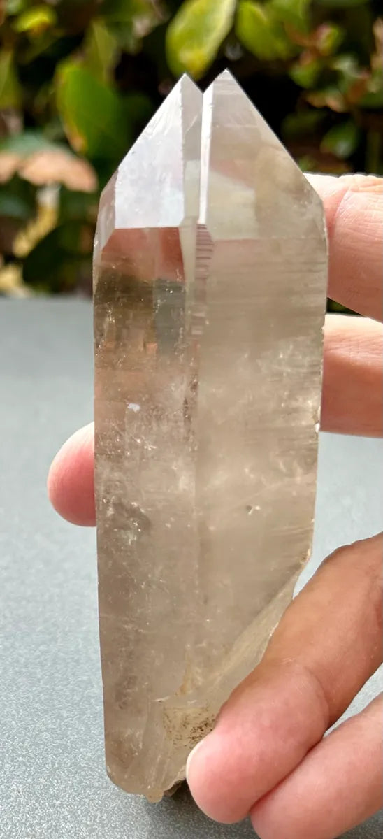 Smokey Lemurian Quartz Point