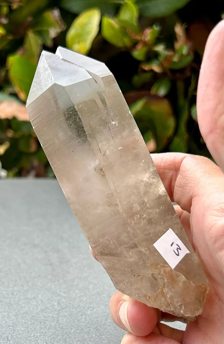 Smokey Lemurian Quartz Point