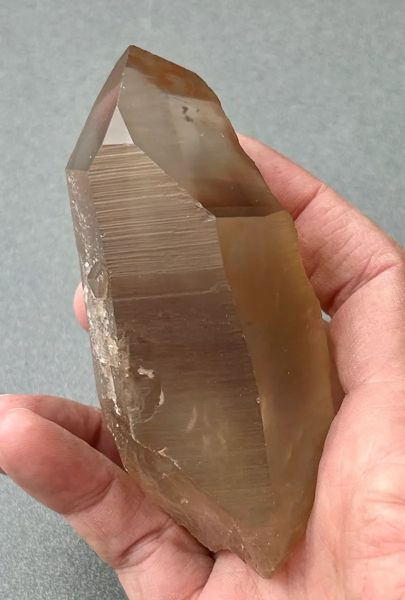 Smokey Lemurian Quartz Point