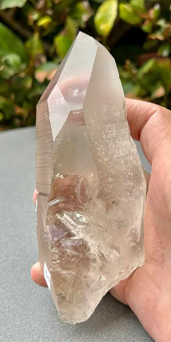 Smokey Lemurian Quartz Point