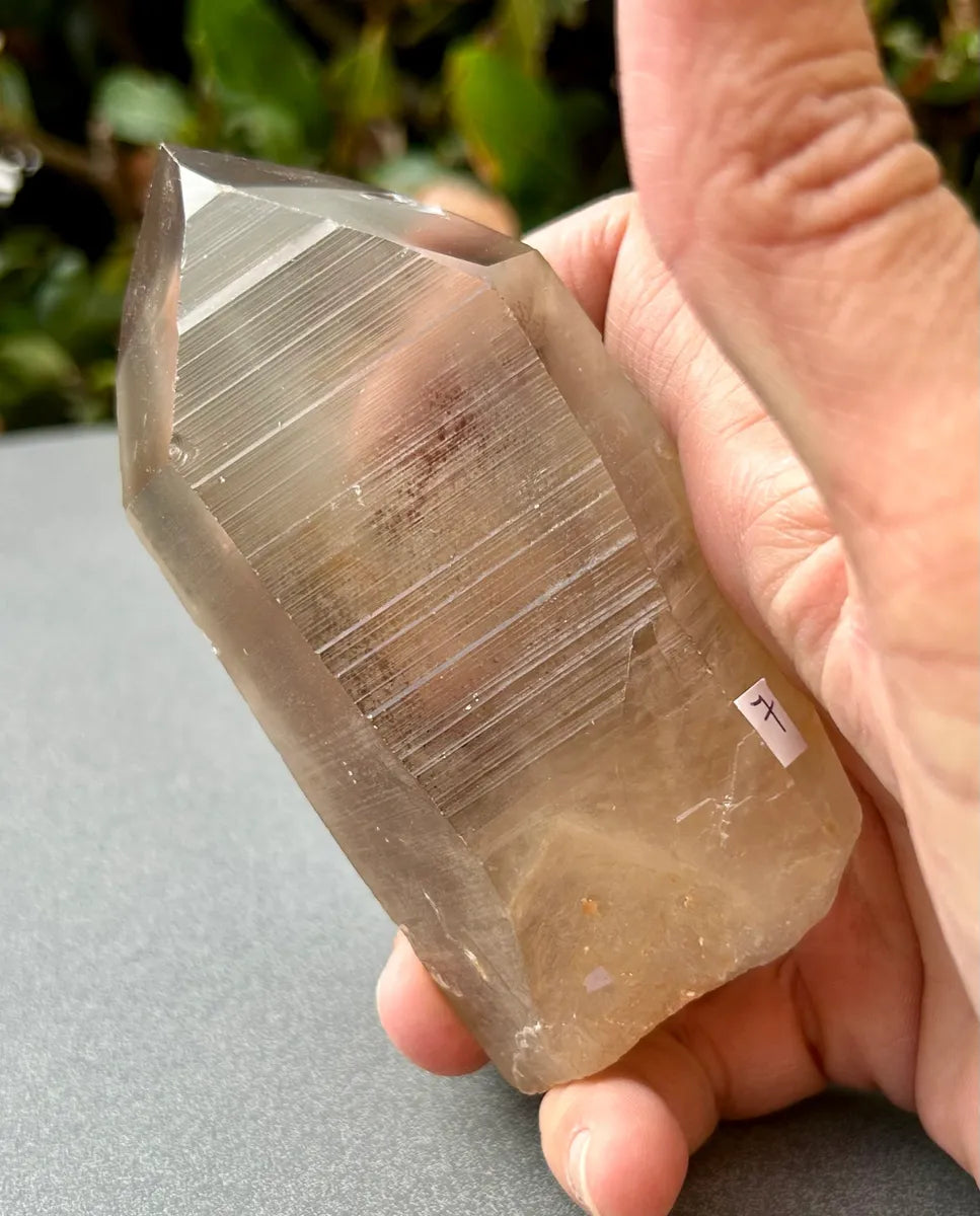 Smokey Lemurian Quartz Point