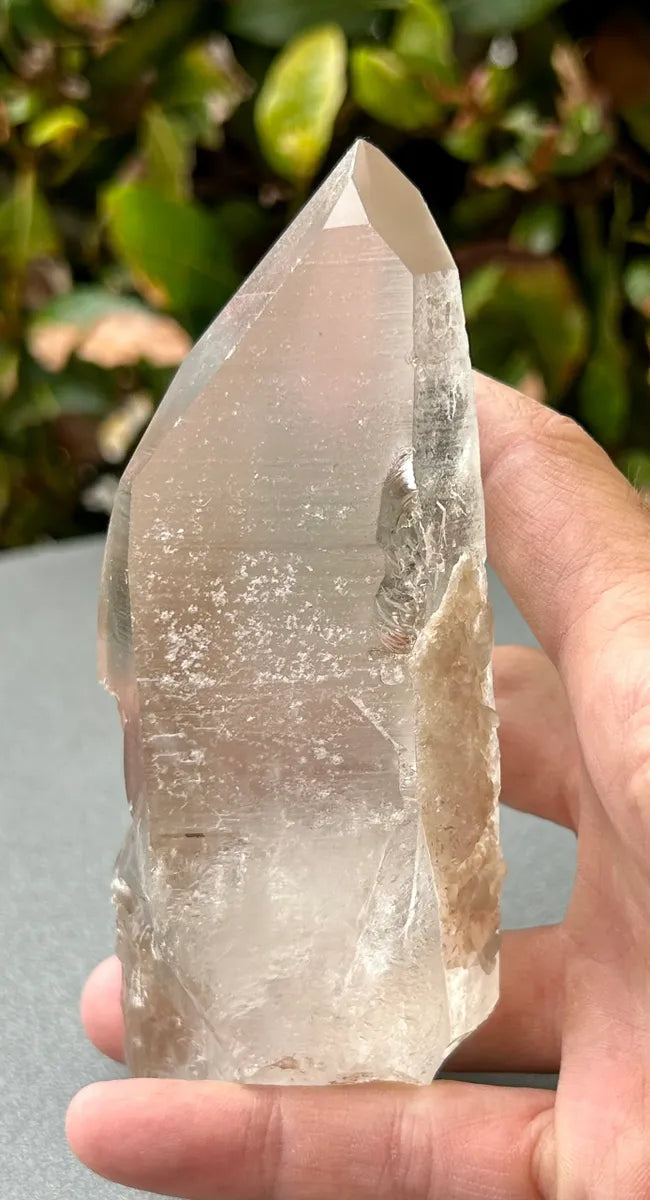 Smokey Lemurian Quartz Point
