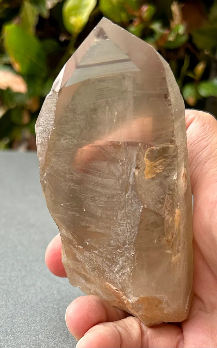 Smokey Lemurian Quartz Point