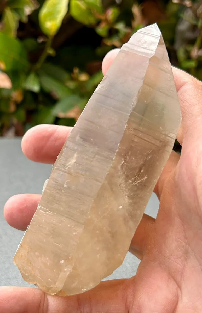 Smokey Lemurian Quartz Point