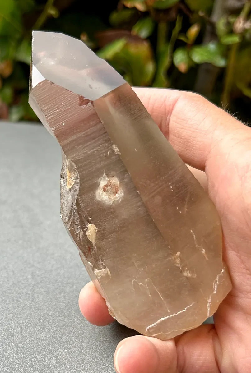 Smokey Lemurian Quartz Point