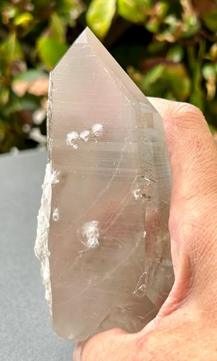Smokey Lemurian Quartz Point