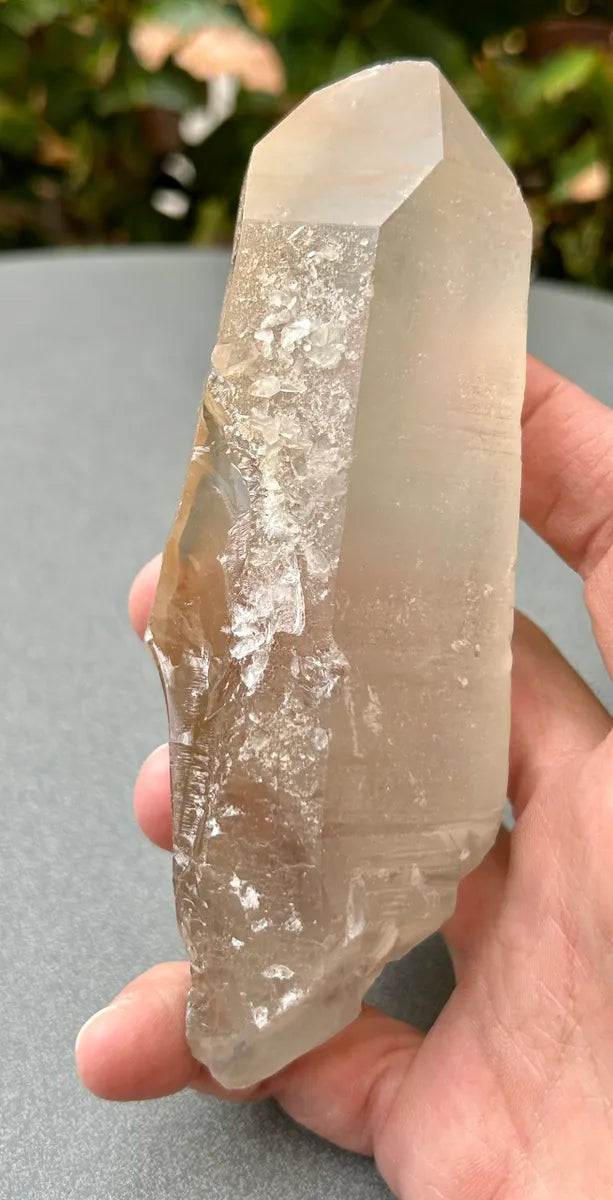 Smokey Lemurian Quartz Point