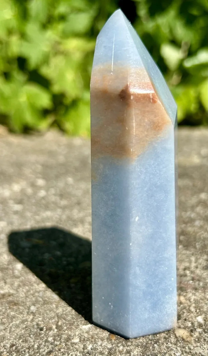 Polished Angelite Tower (1)