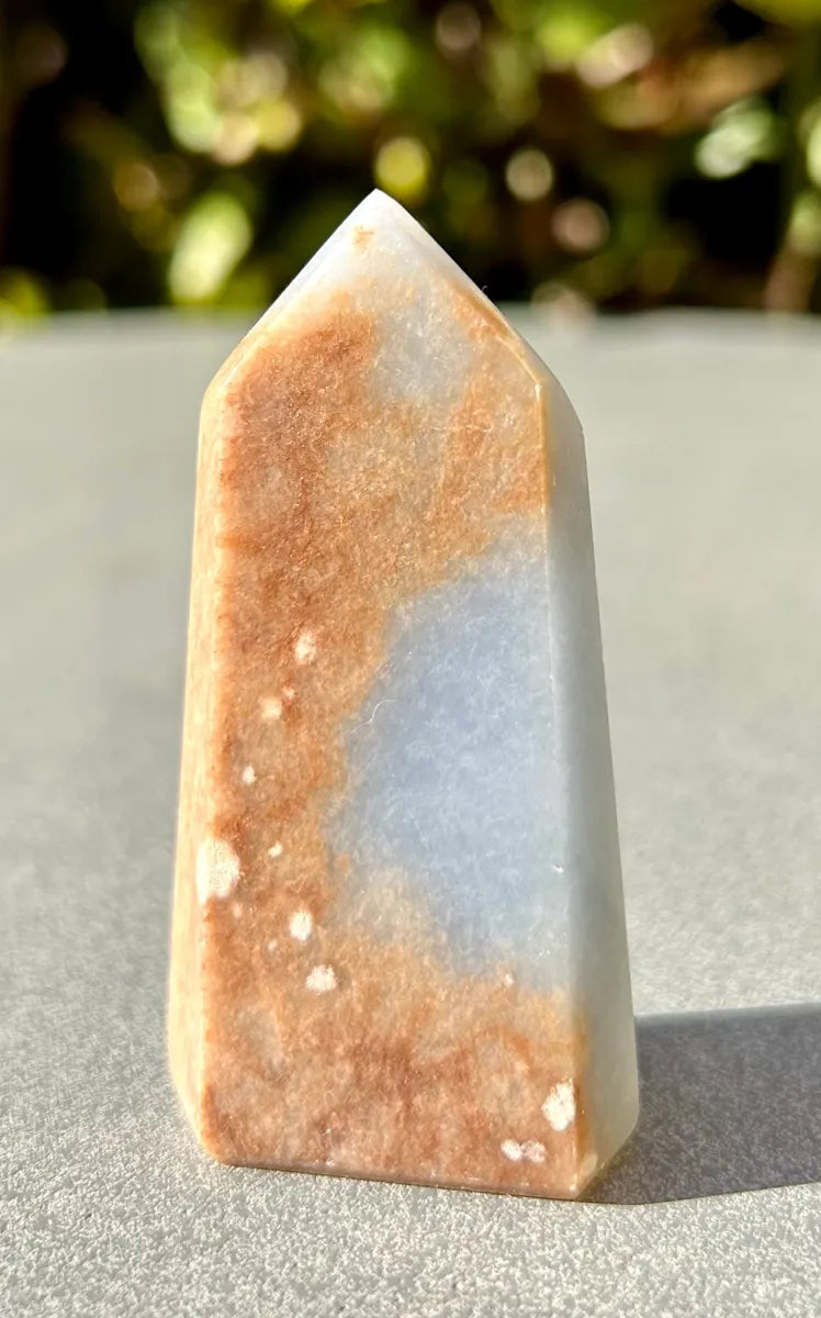 Polished Angelite Tower (2)