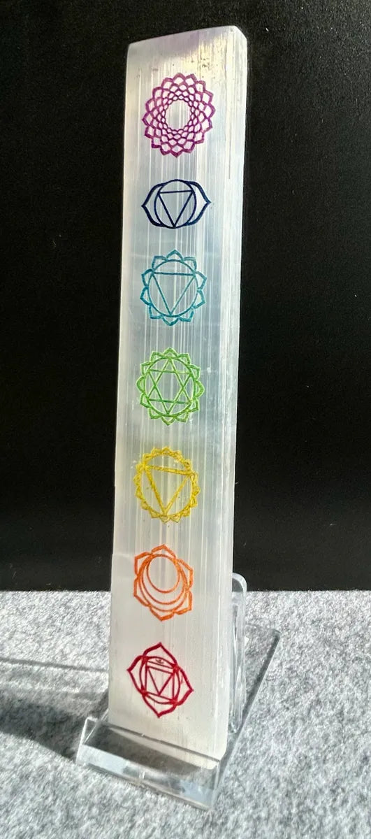 Selenite Chakra Plate