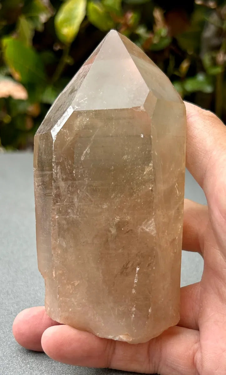 Smokey Lemurian Quartz Point