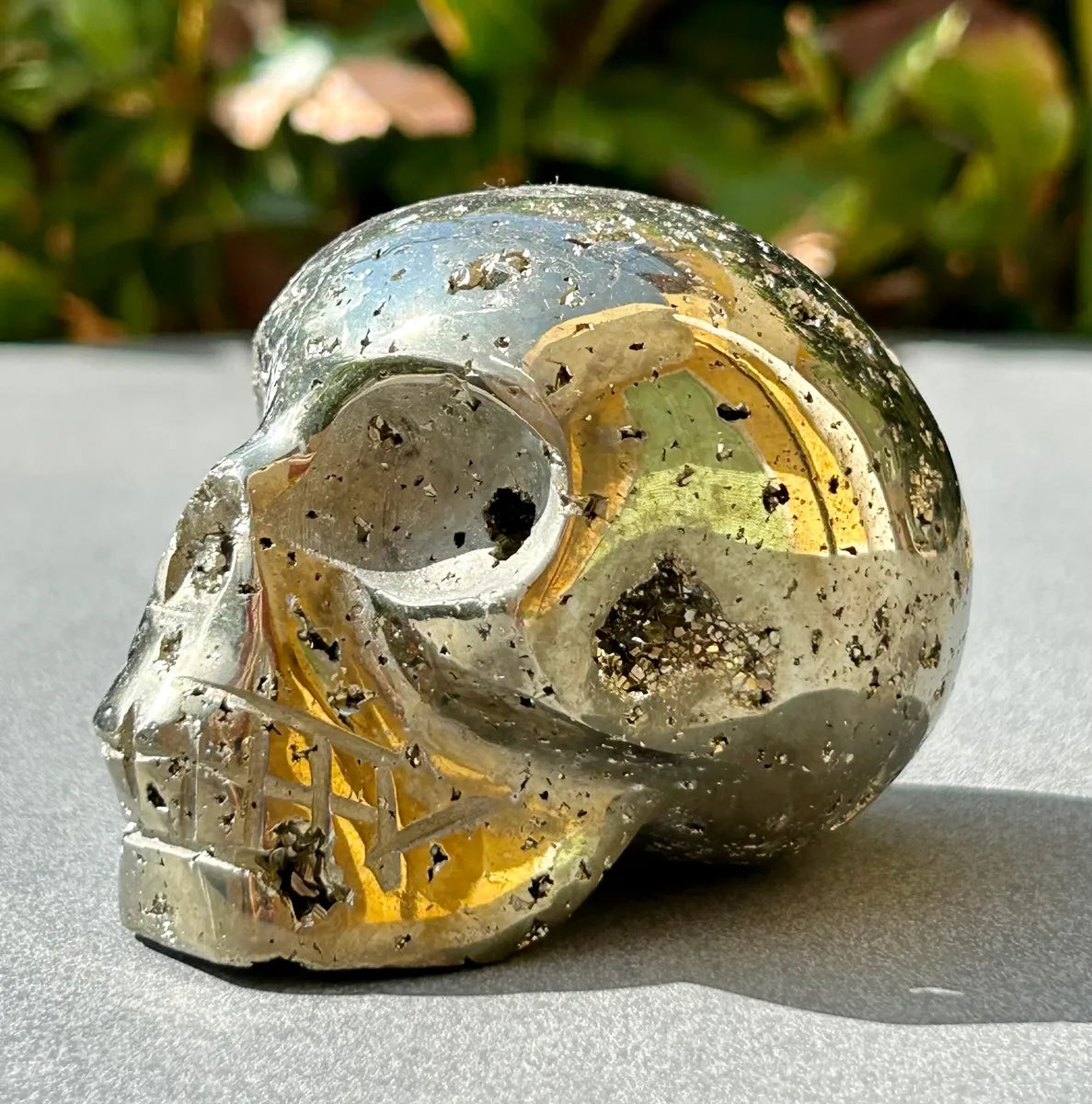 Pyrite Skull