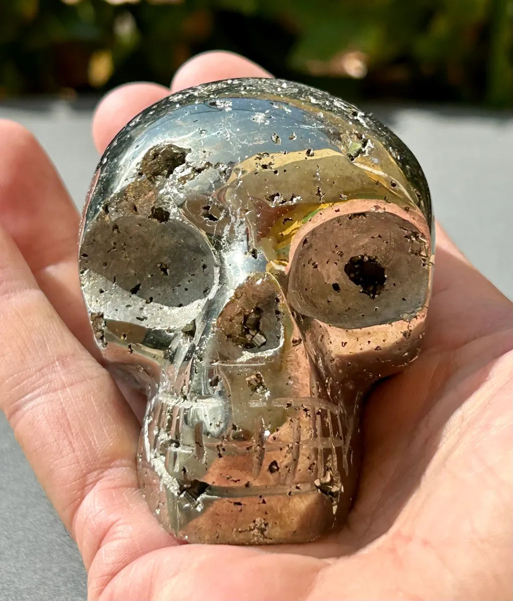 Pyrite Skull