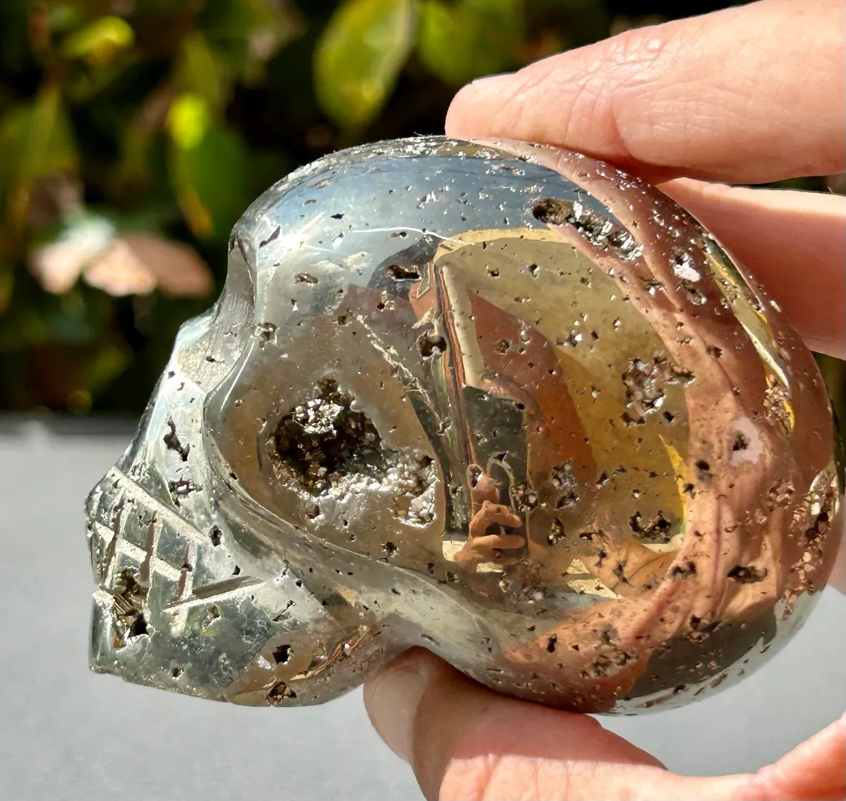 Pyrite Skull