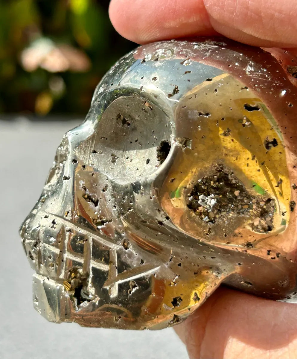 Pyrite Skull