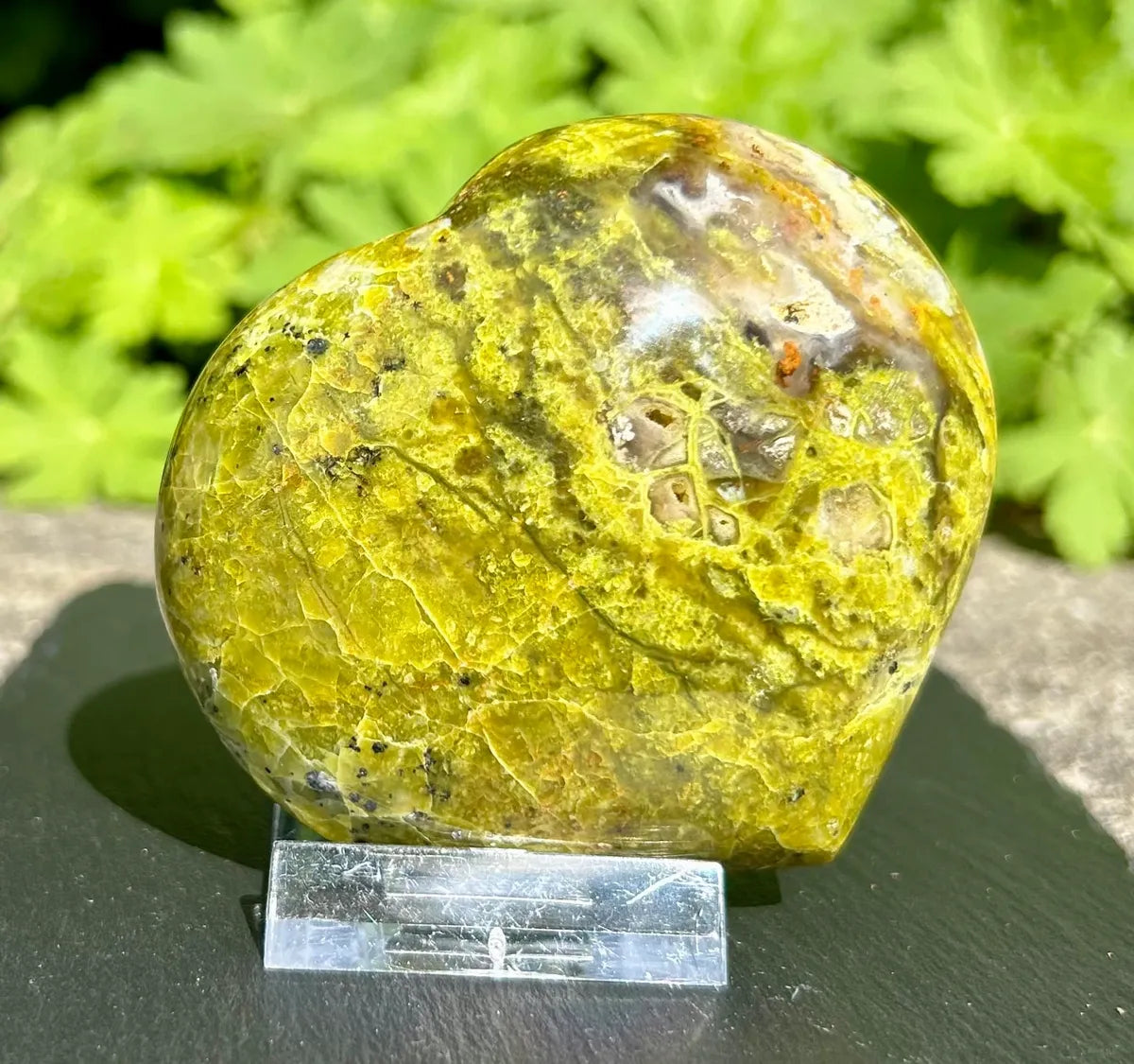Green Opal Heart