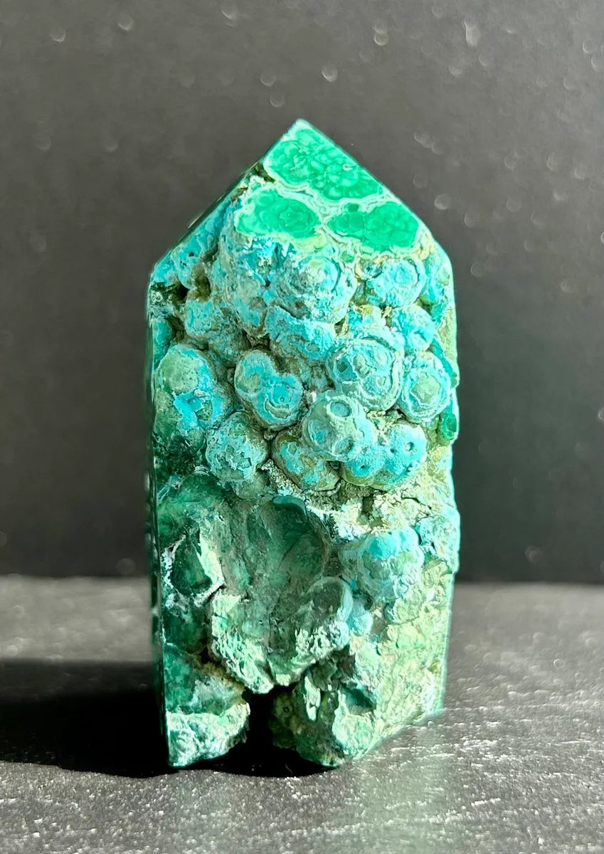 Semi-Polished Malachite Tower