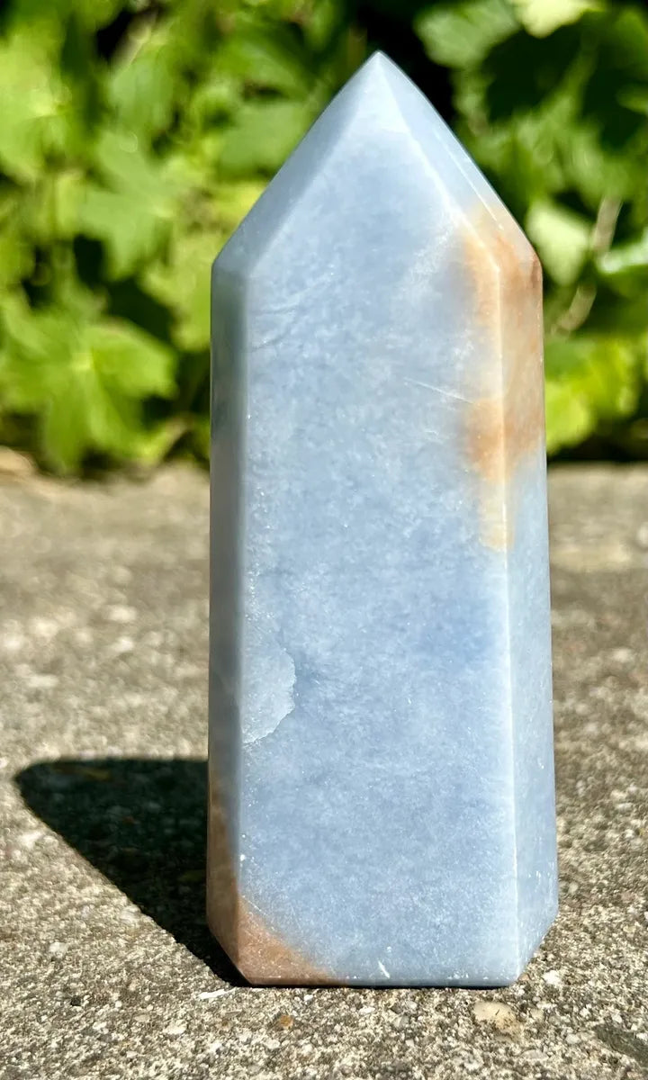 Polished Angelite Tower (1)