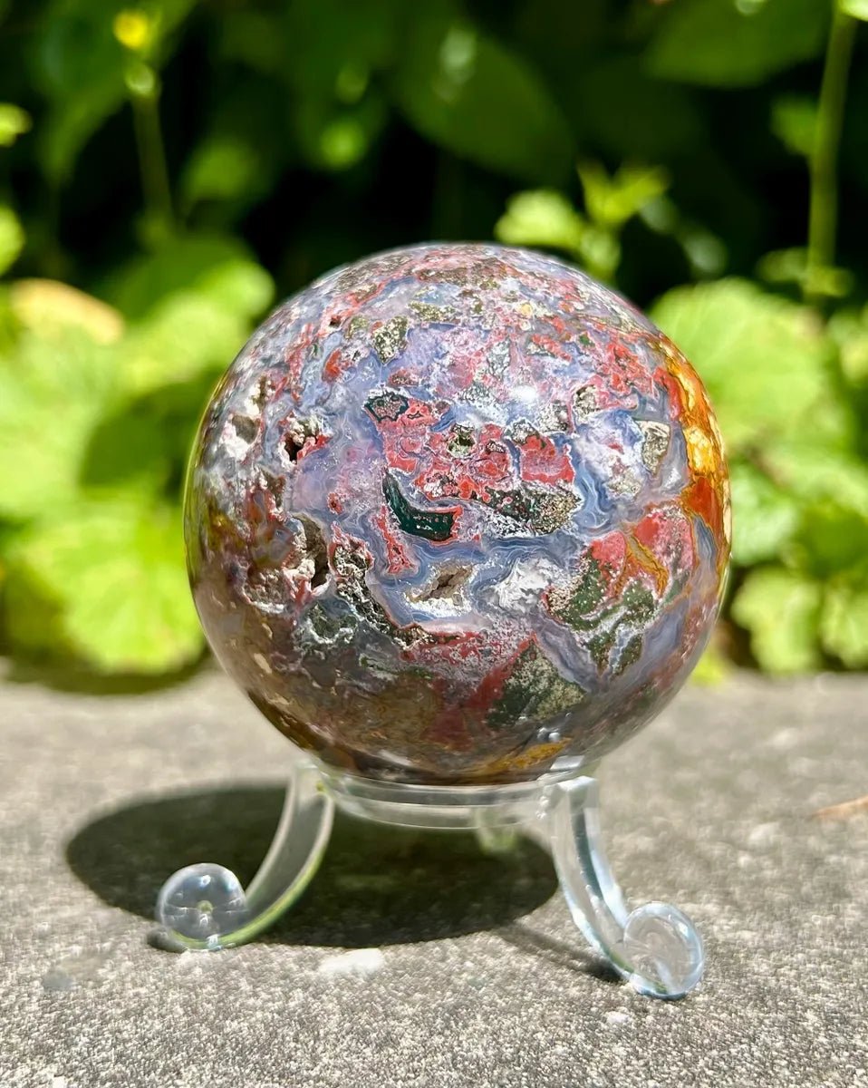 Ocean Jasper Sphere