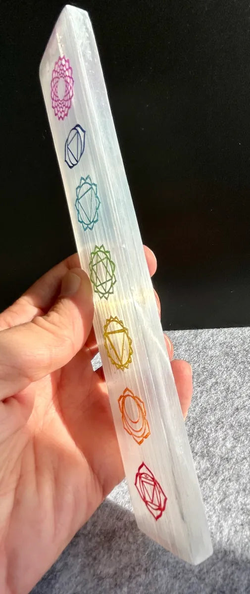 Selenite Chakra Plate
