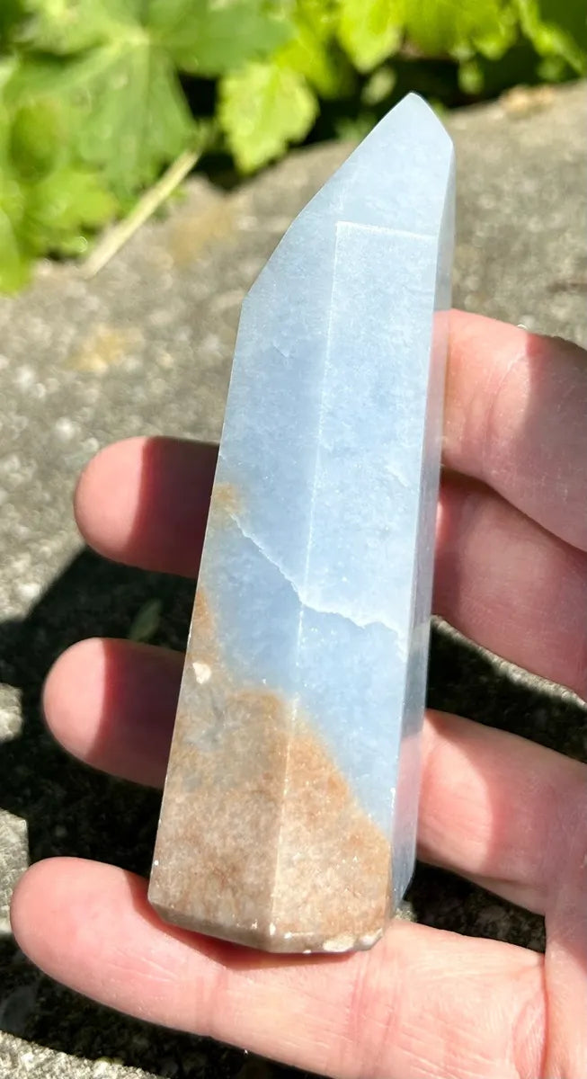 Polished Angelite Tower (1)