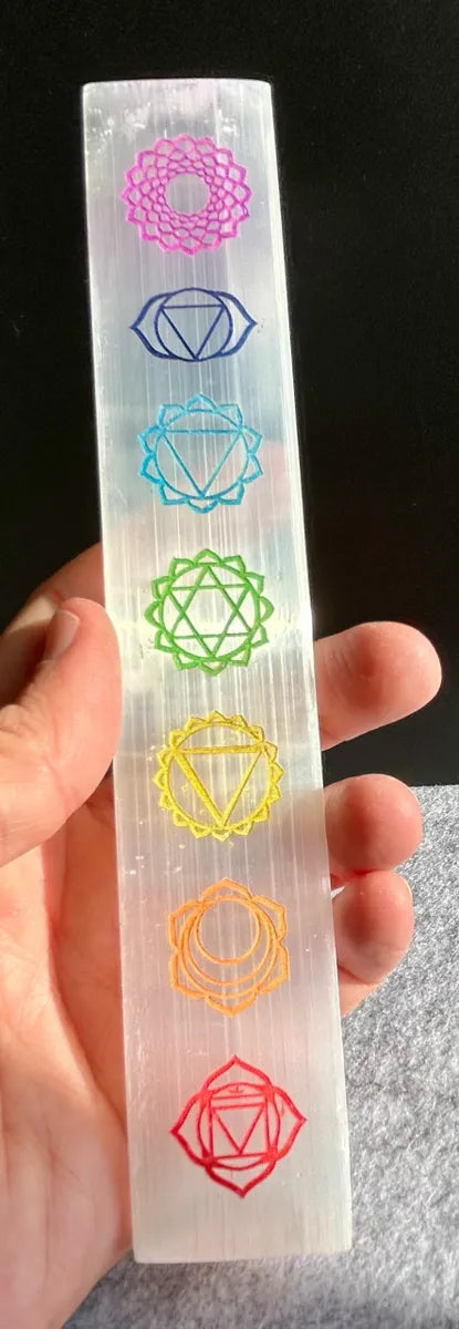 Selenite Chakra Plate