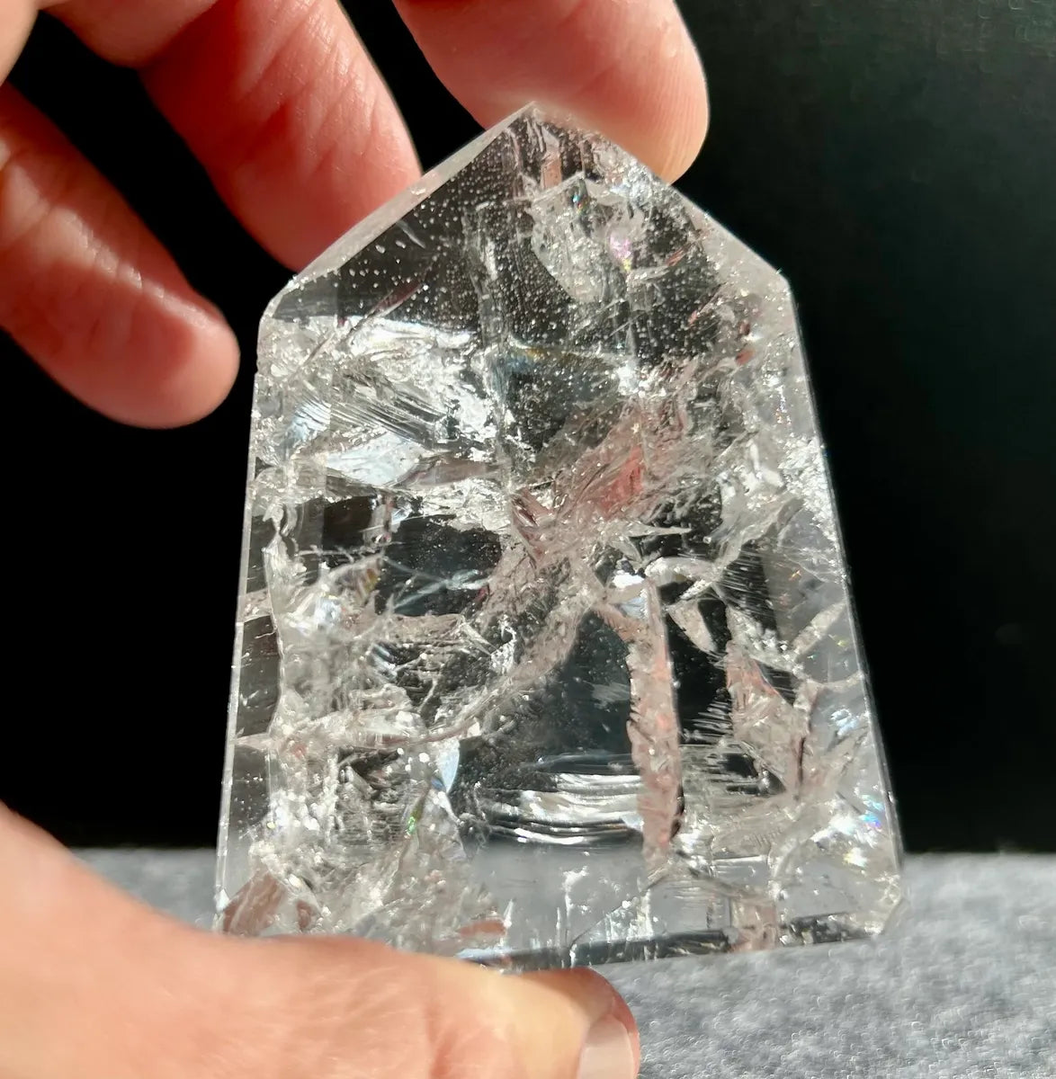 Polished Fire & Ice Quartz (2)