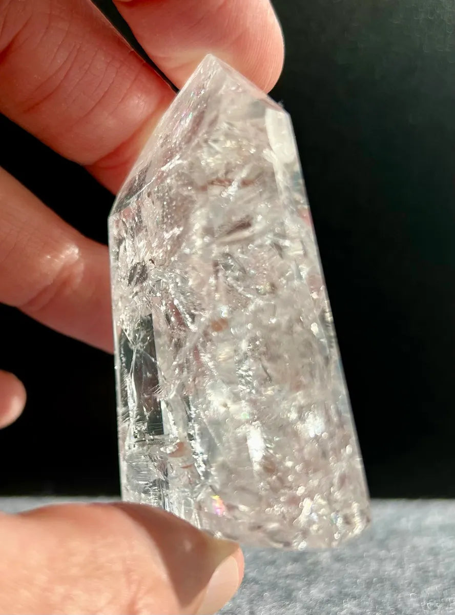 Polished Fire & Ice Quartz (2)