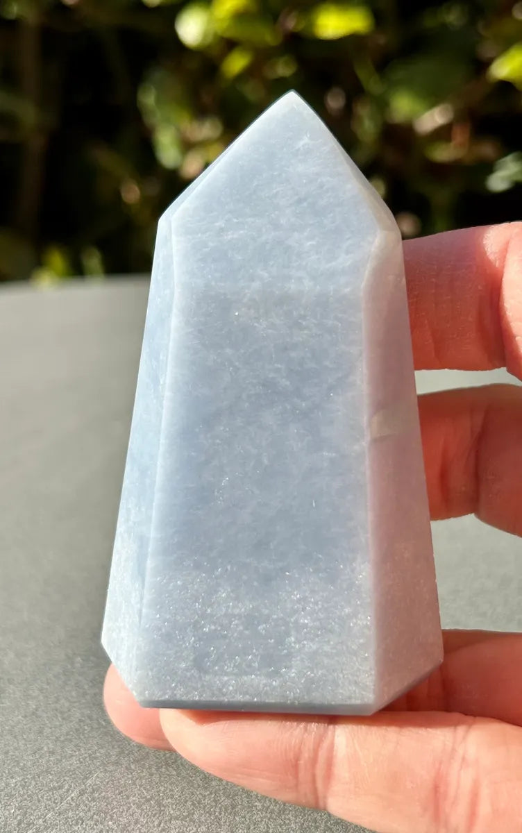 Polished Angelite Tower (4)