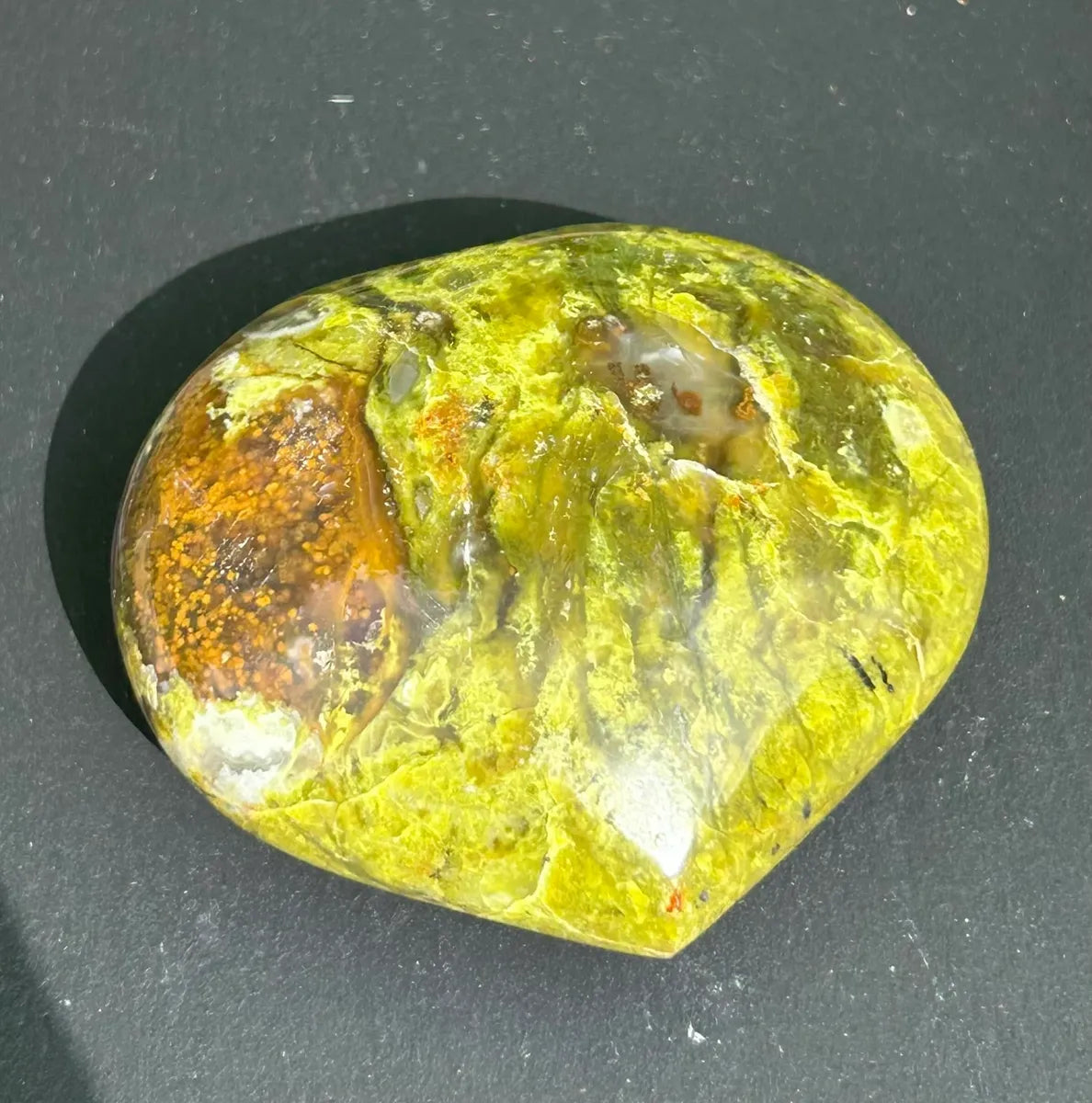 Green Opal Heart