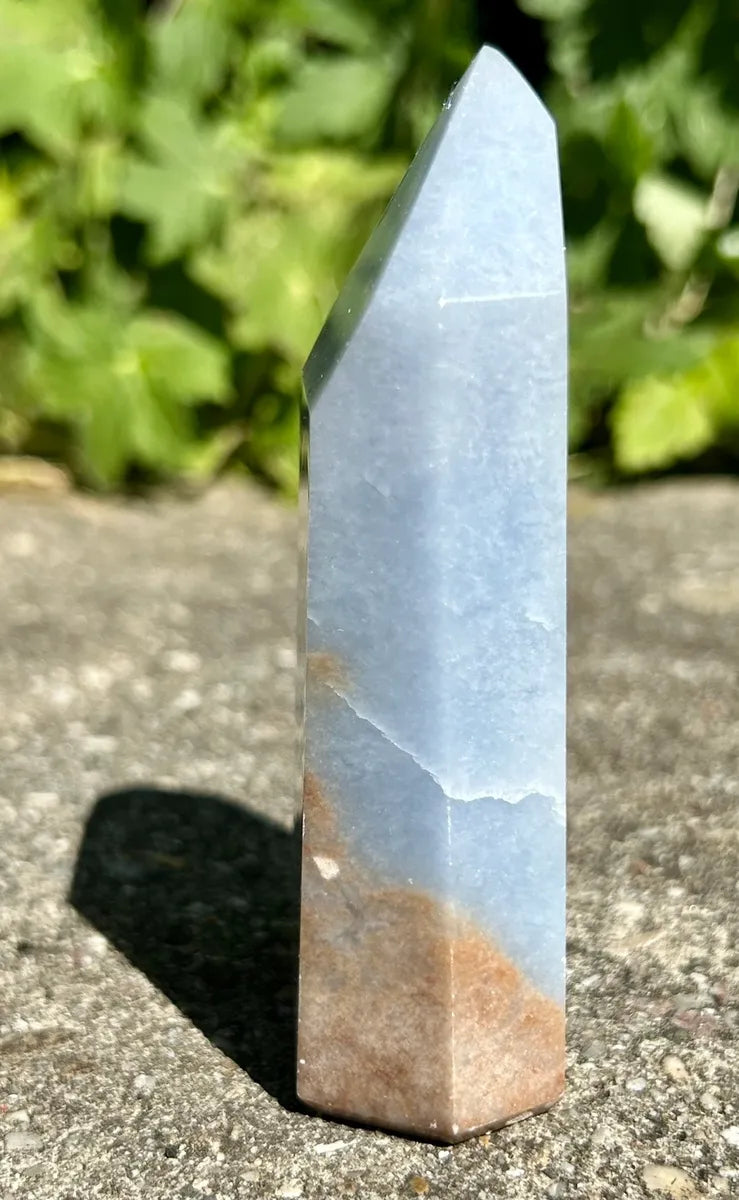 Polished Angelite Tower (1)