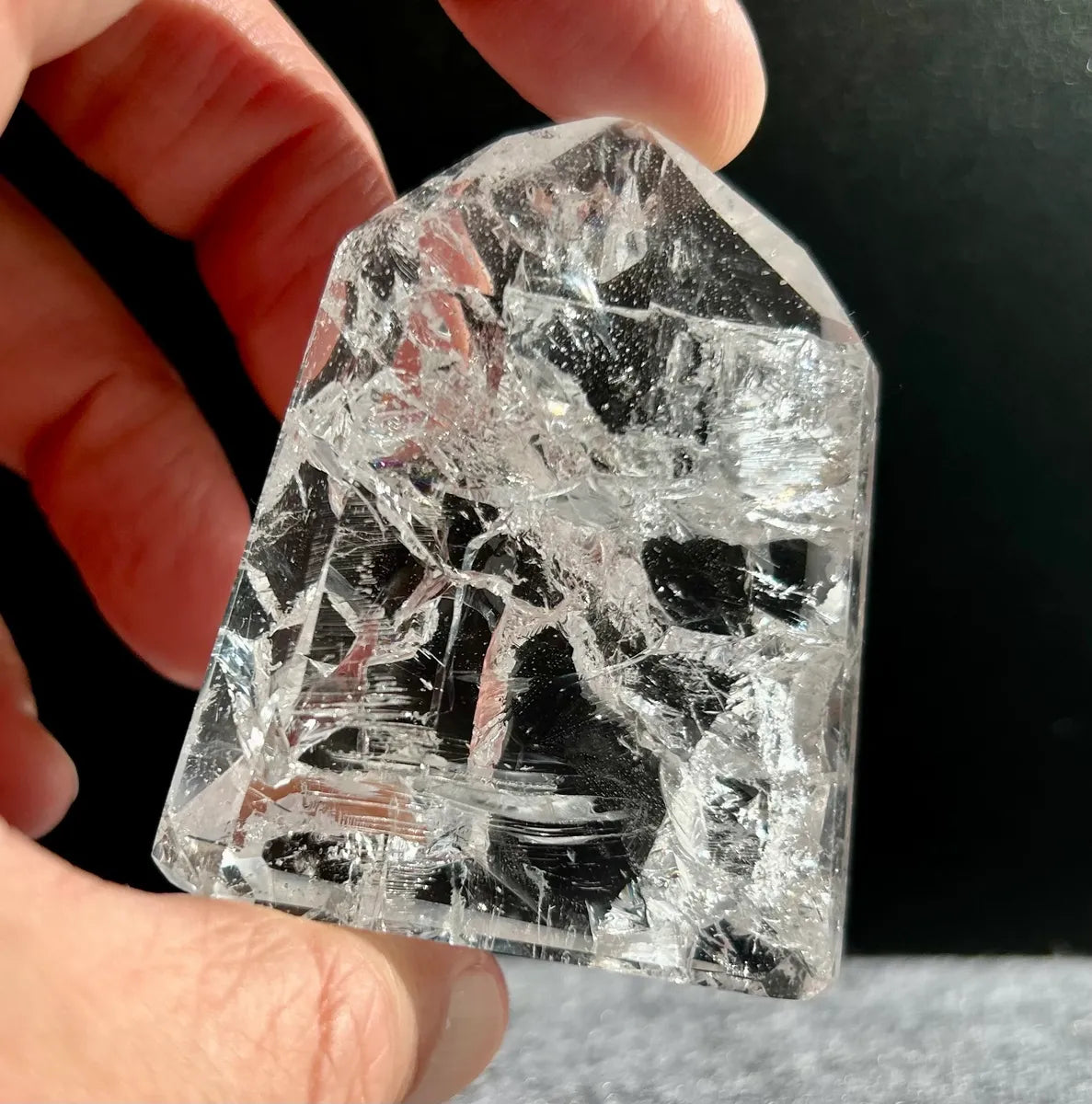 Polished Fire & Ice Quartz (2)